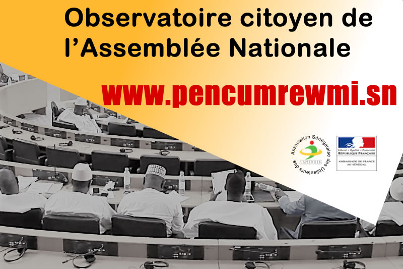 Projet observatoire de l'assemblée nationale du sénégal
